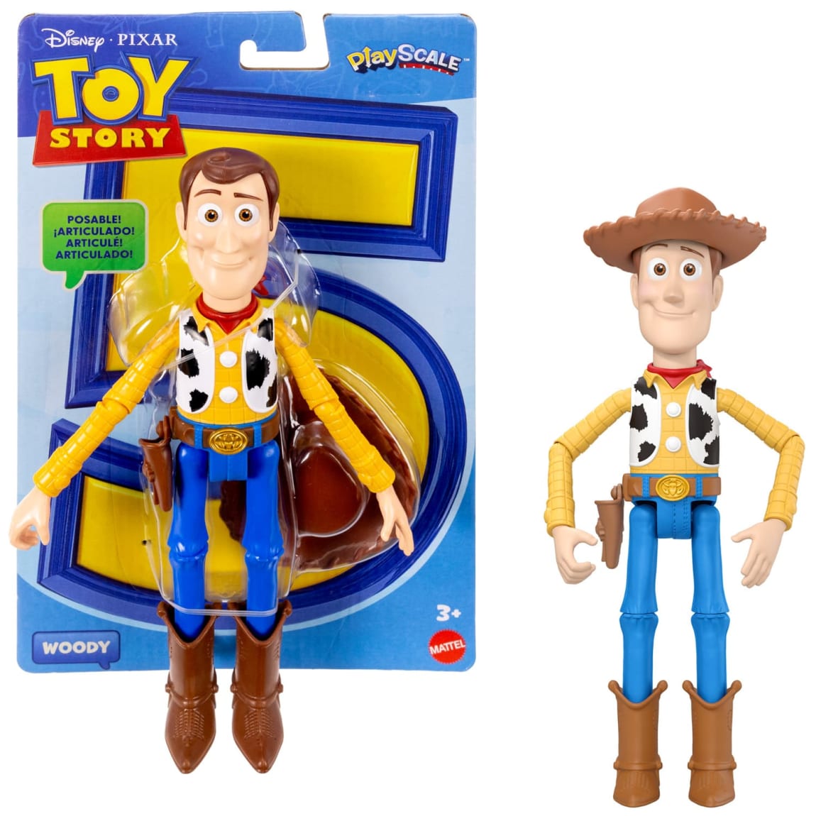 Toy Story Woody 7 inch posable action figure 8 articulated joints movie accurate Disney Pixar