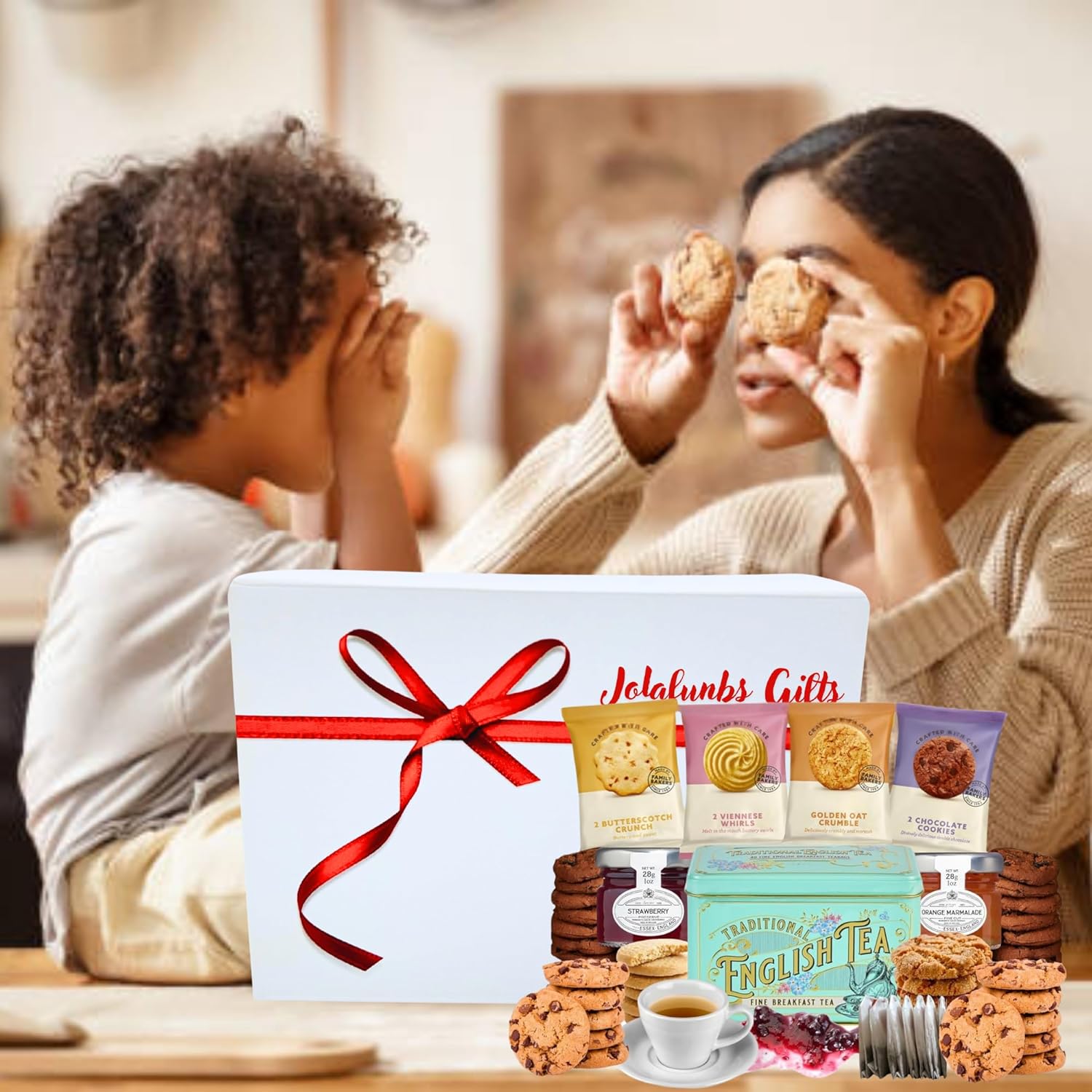 Classic British tea and biscuit present