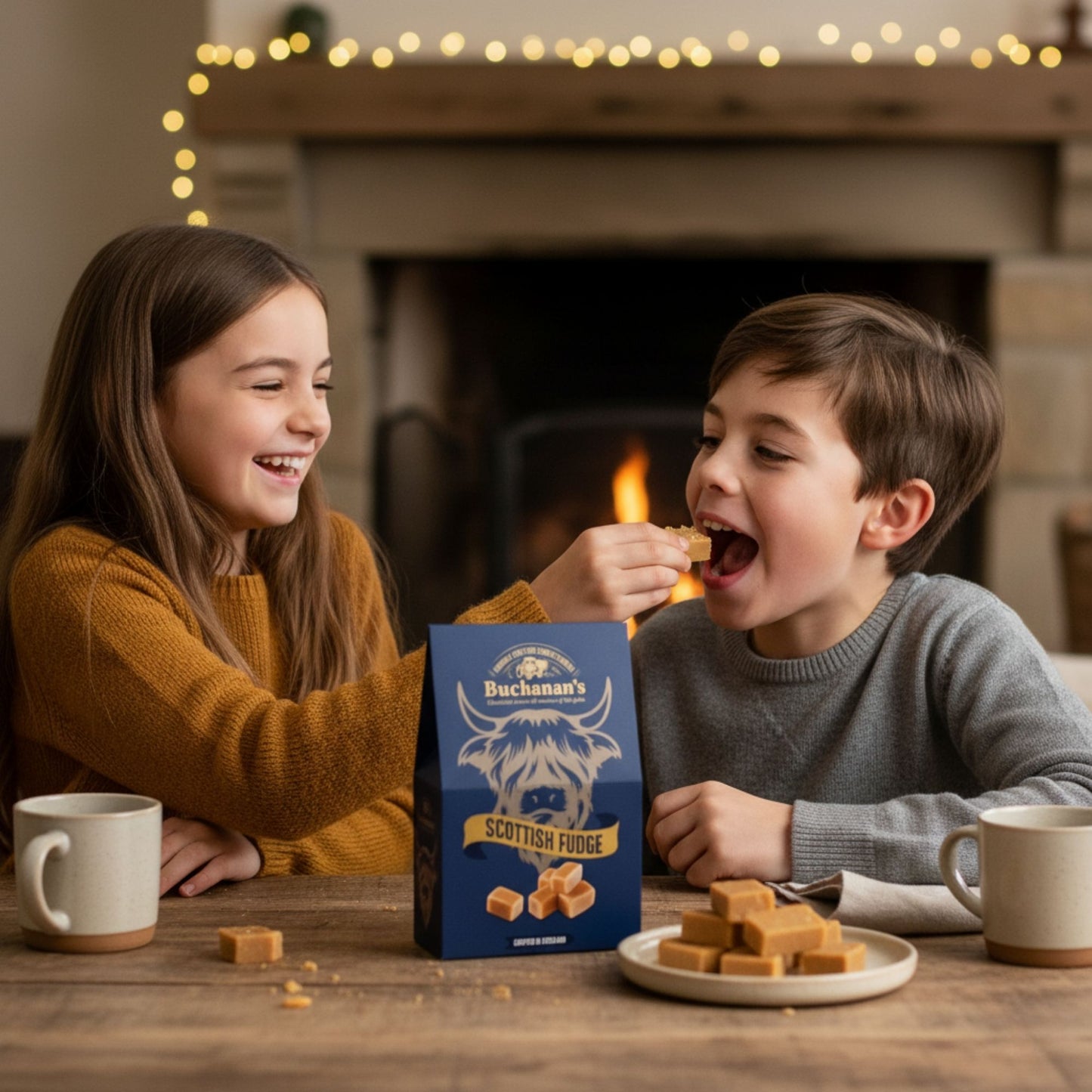 Scottish confectionery fudge in elegant packaging for gifting or sharing
