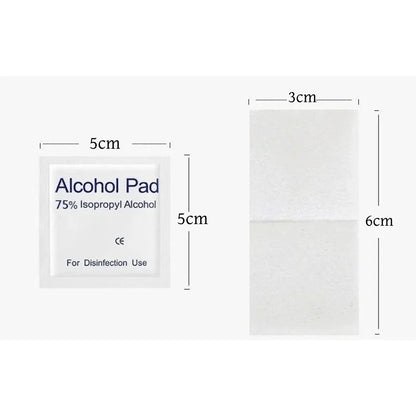 Travel-sized alcohol cleaning pads