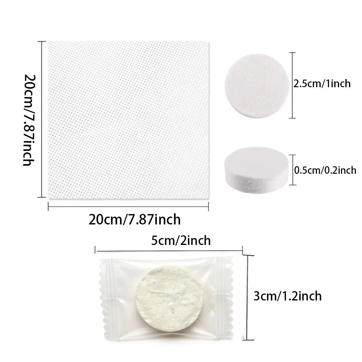 Compact travel compressed face towels