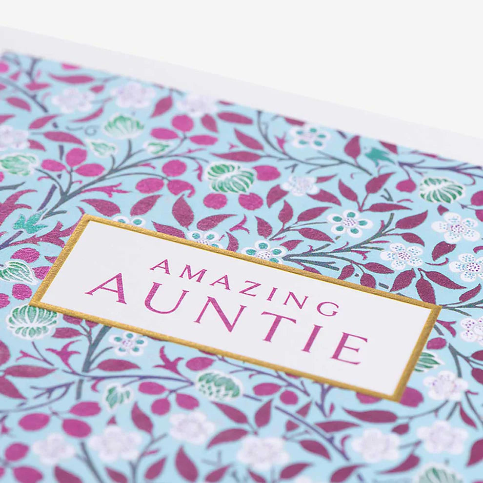 Trendy birthday card greeting cards featuring floral design for amazing auntie