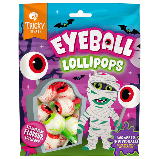 ricky Treats Strawberry Eyeball Lollipops 180g