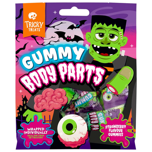 Tricky Treats Gummy Body Parts 120g Strawberry Halloween candy