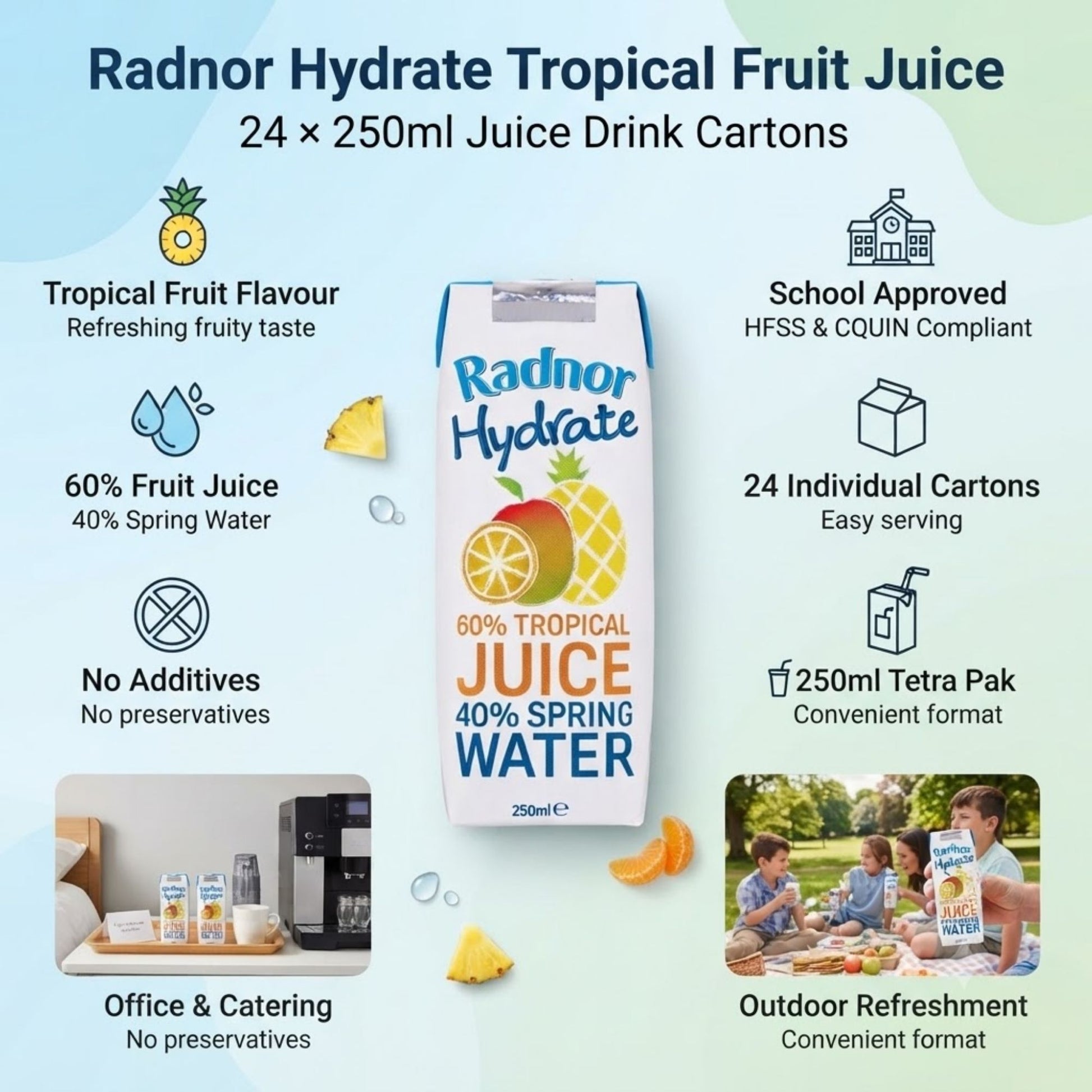 Tropical fruit juice Tetra Pak cartons