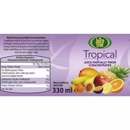 Refreshing tropical juice in 330ml cartons