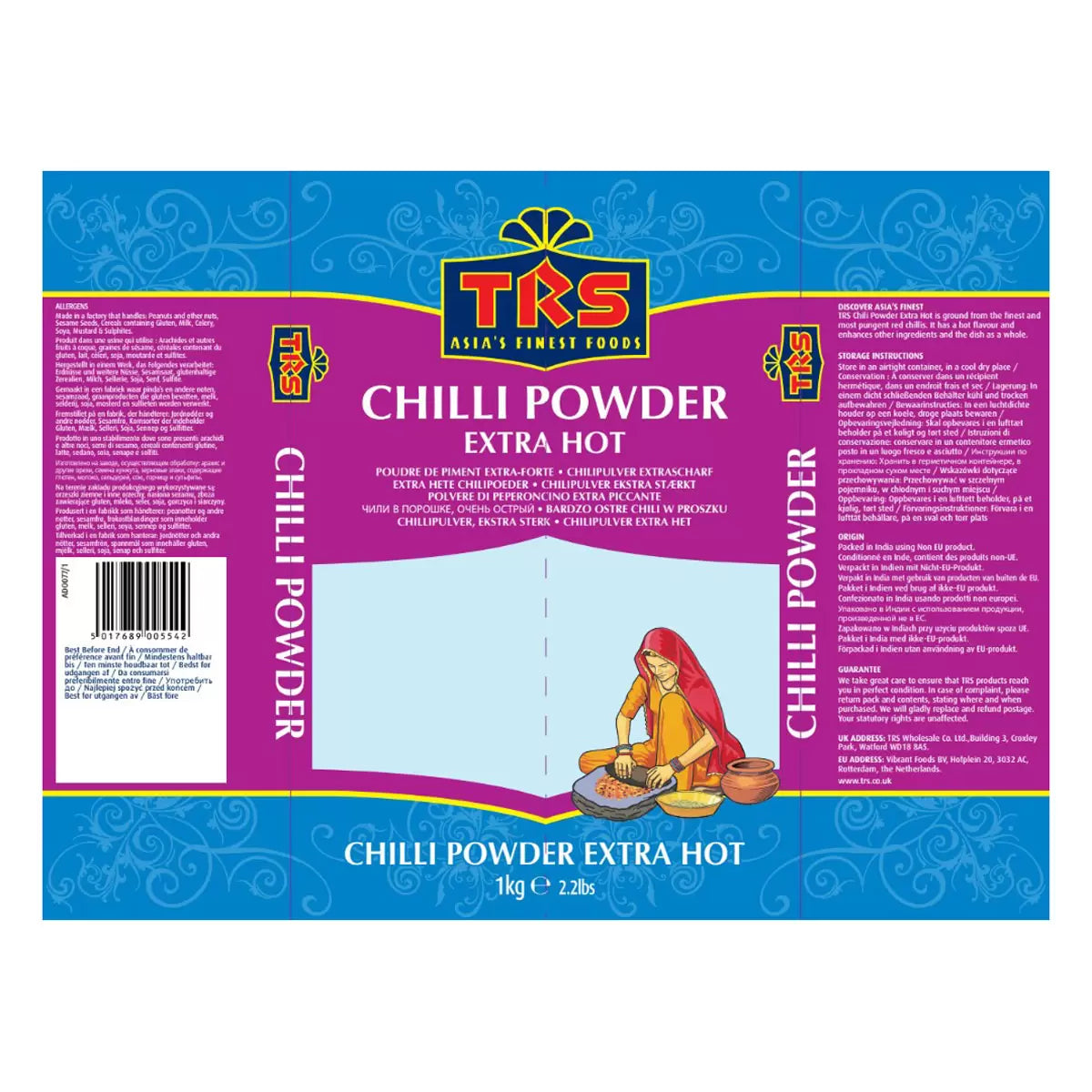 TRS Red Chilli Powder for cooking hot curries and spicy dishes