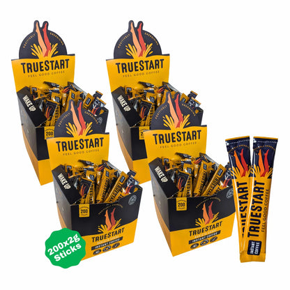 TrueStart Barista Grade Instant Coffee Sticks 4 x 200 x 2g