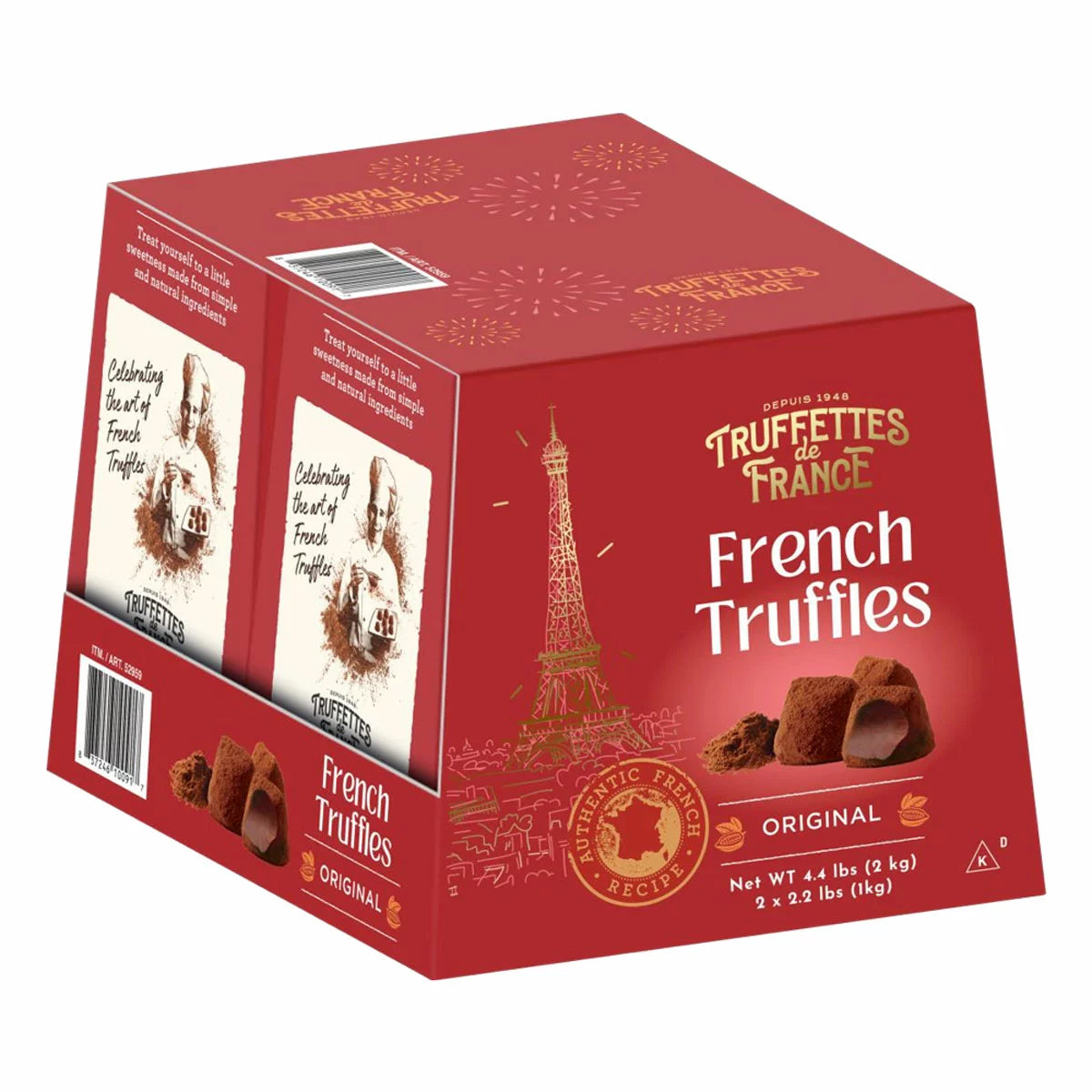 Truffettes de France cocoa dusted truffles 2 x 1kg pack