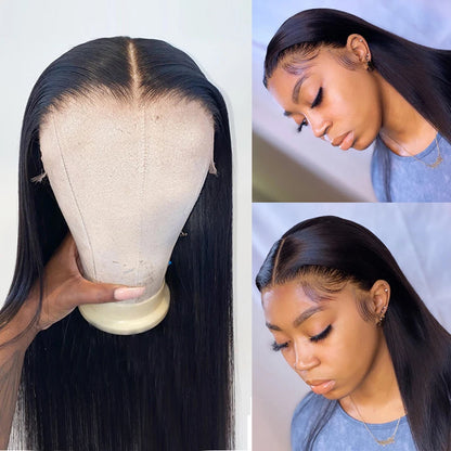 Tuneful 13x6 HD lace front straight human hair wig