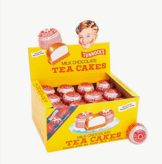 Tunnock's Milk Chocolate Tea Cakes Box of 36 individually wrapped