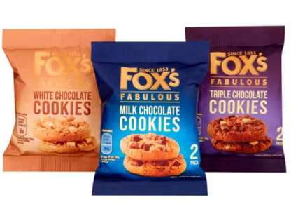 Twinpack cookies with mixed chocolate chunks