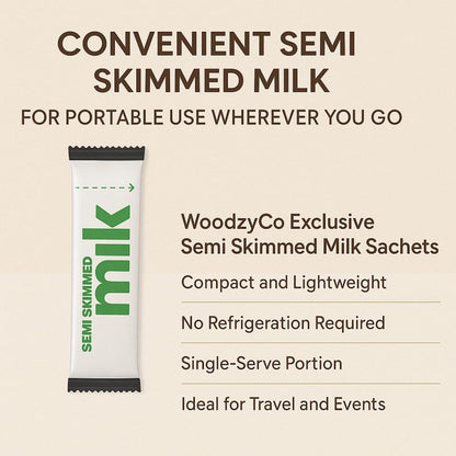 uht semi skimmed milk sachets for coffee