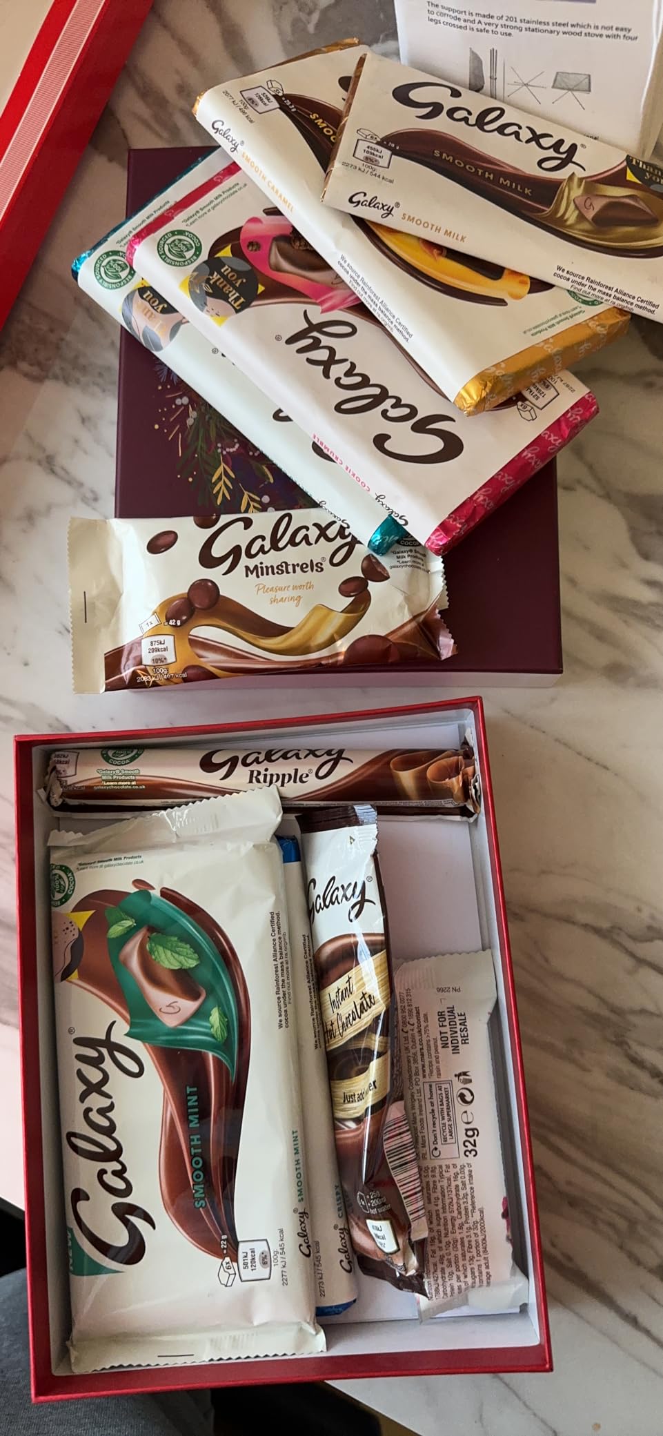 Ultimate Galaxy sweets box filled with luxury chocolate treats