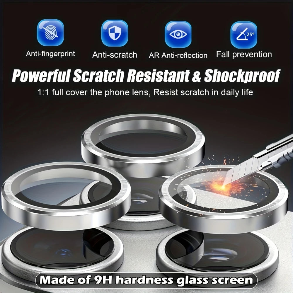 Ultra HD tempered glass iPhone camera protector