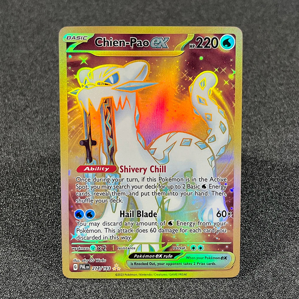 Ultra shiny fantasy themed trading card set