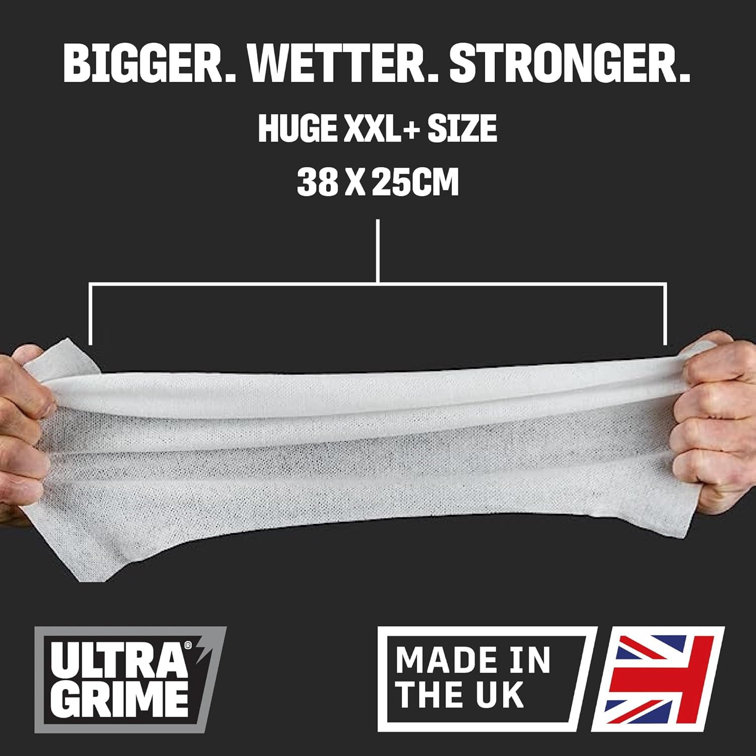 UltraGrime Antibac Wipes - Effective for Toilet and General Cleaning - 80 Large Wipes