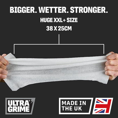 UltraGrime Antibac Wipes - Effective for Toilet and General Cleaning - 80 Large Wipes