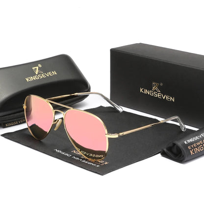 KINGSEVEN pilot sunglasses lifestyle shot fashion accessory