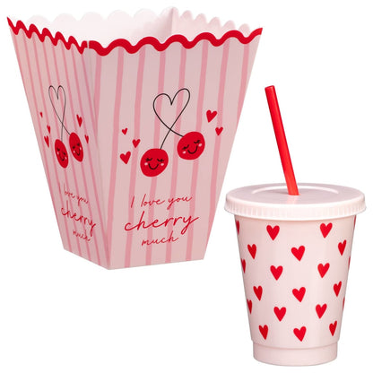 Valentine’s Snack & Drink Set for romantic evenings