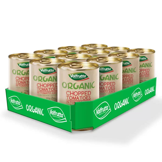 alfrutta Organic Chopped Tomatoes 12 x 400g pack