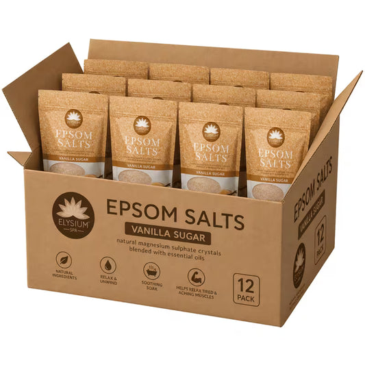 Spa Vanilla Sugar Epsom Bath Salts 12 x 450g bulk pack