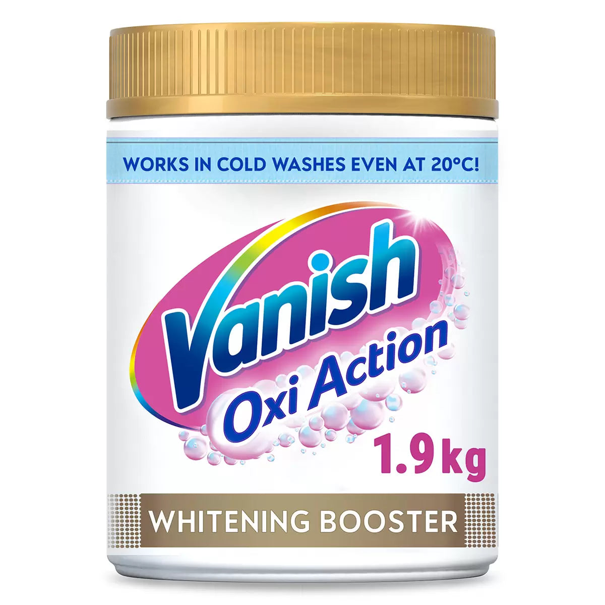 owerful Vanish Gold Crystal White laundry powder, removes stains and odours