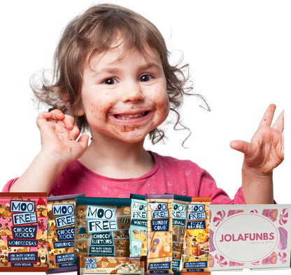 Vegan-friendly chocolate gift set featuring Moo Free favourites