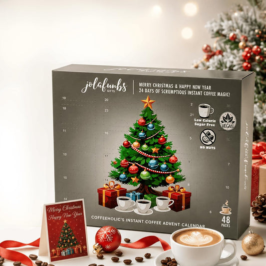 24 day vegan instant coffee advent calendar for Christmas countdown