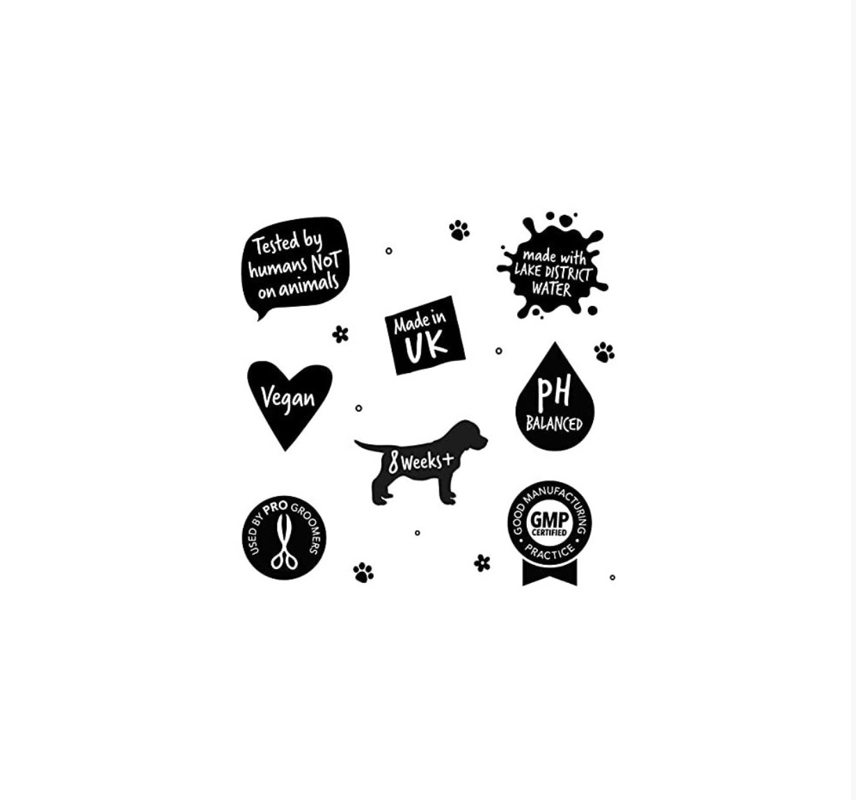 Vegan cruelty-free dog grooming kit