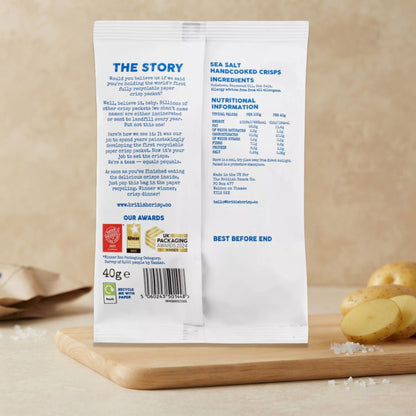 Classic salted crisp snack portions