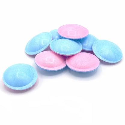 Tangy bubblegum sherbet-filled rice paper wafers