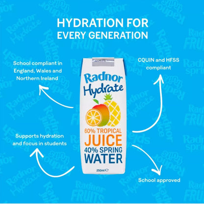 Spring water blended tropical drink
