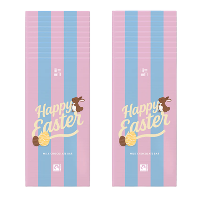 Bulk Easter chocolate bars available in 1, 5, 10, or 20 bars