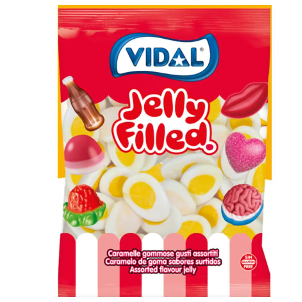 Vidal Jelly Filled Boiled Eggs 1kg fruit flavoured sweets