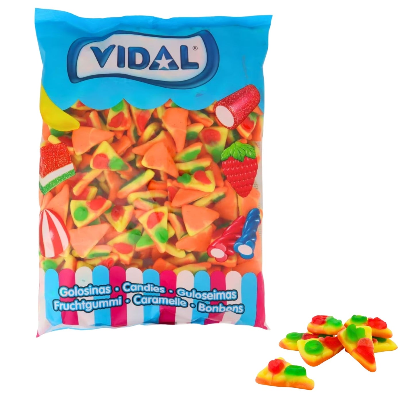 Vidal jelly filled pizza gummy sweets