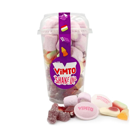 Gummies, fizzy bottles, marshmallows and sherbet wafer discs