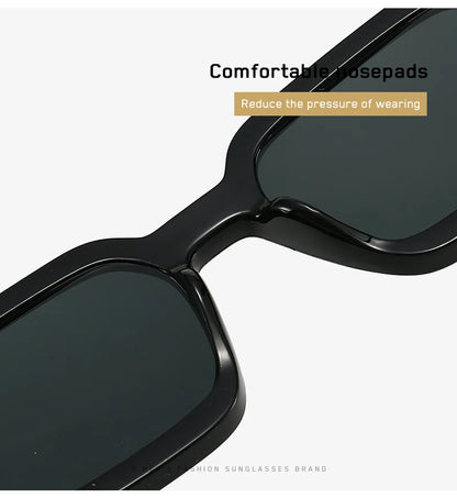 Retro square sunglasses side view temple arm detail