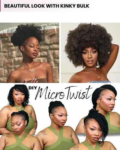 Virgin unprocessed human hair for braiding