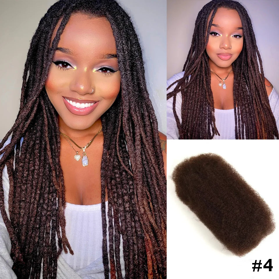 virgin remy textured hair for loc and braid installation