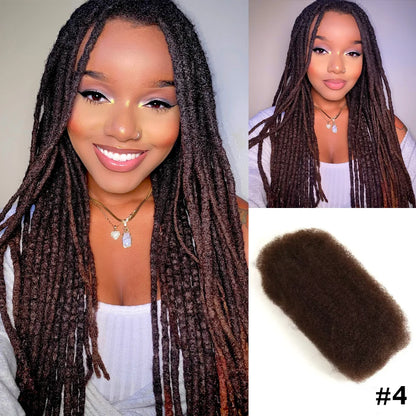 virgin remy textured hair for loc and braid installation