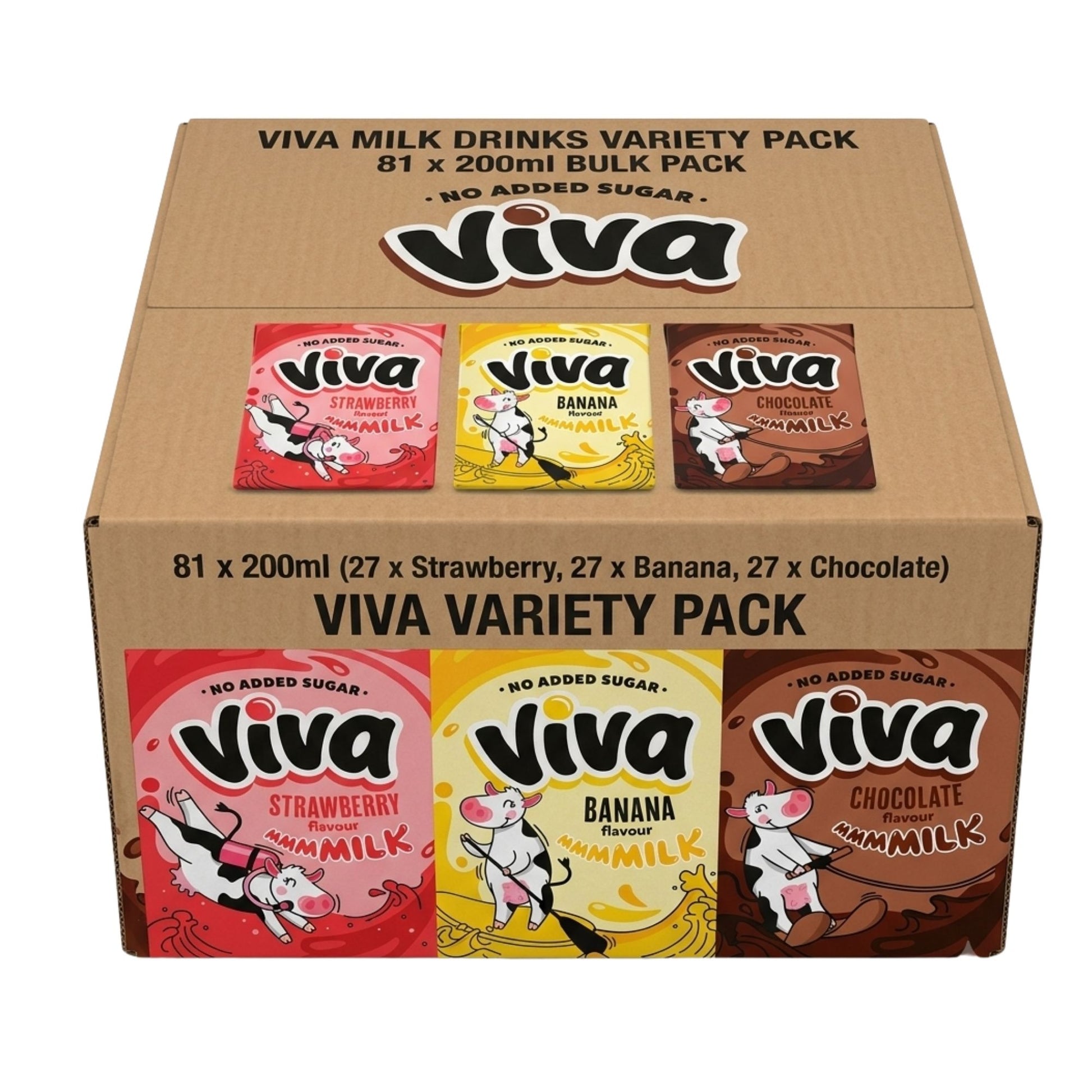 Viva Milk Drinks Variety Pack 81 x 200ml