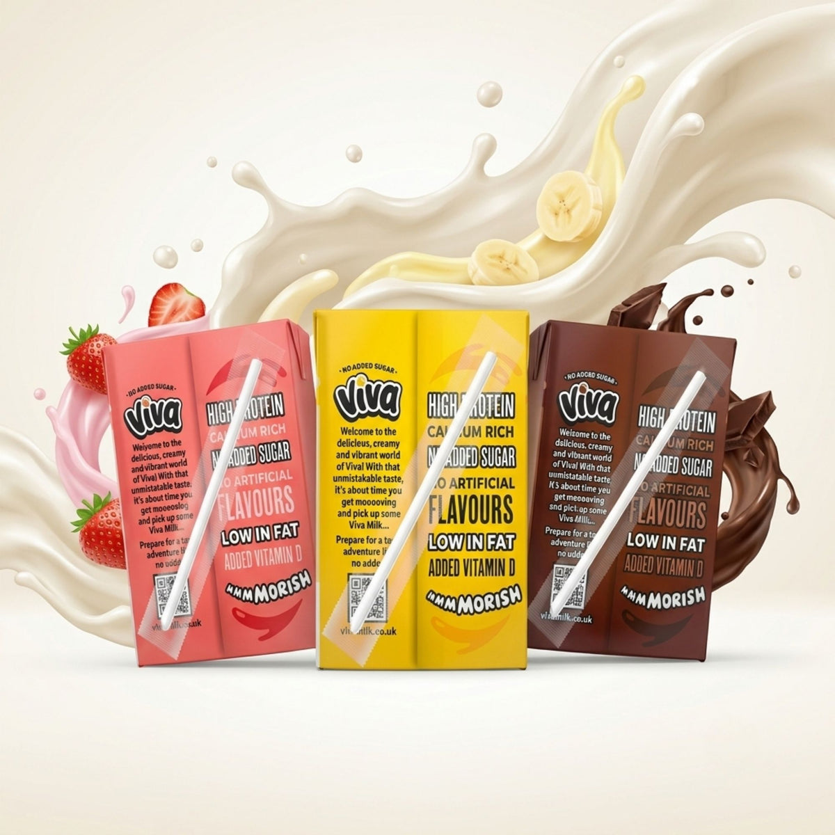 Viva milk cartons variety case