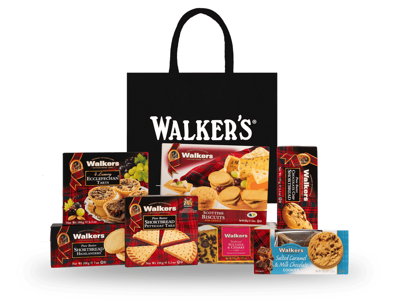 Walkers Aberlour Gift Bag with premium shortbread and biscuits
