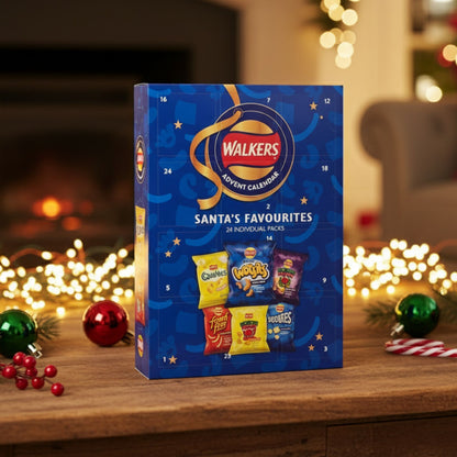 Walkers Christmas advent calendar with blue design
