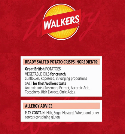 Ready-to-eat crisps ideal for shops or canteens