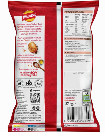 Convenient 32.5g grab bags for sharing or on-the-go