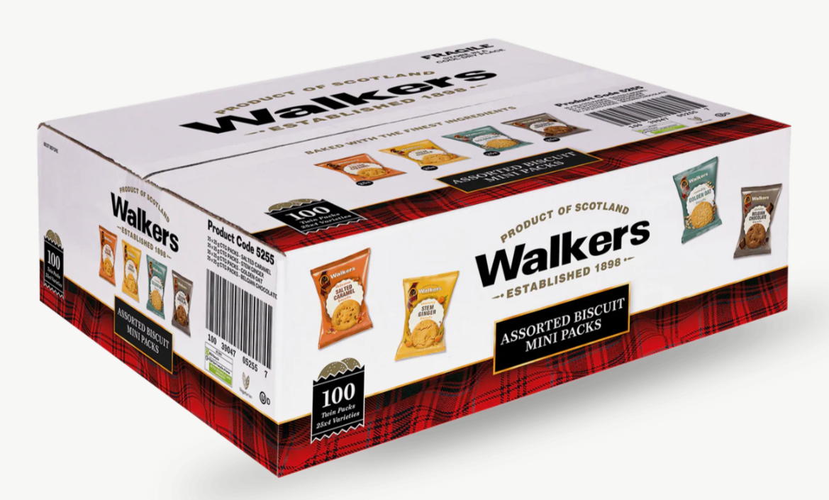Walkers Biscuits Snack Packs assorted flavours for office or events