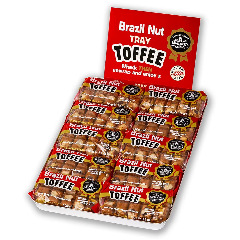 Walkers Nonsuch Brazil Nut Toffee Bars 100g traditional sweets