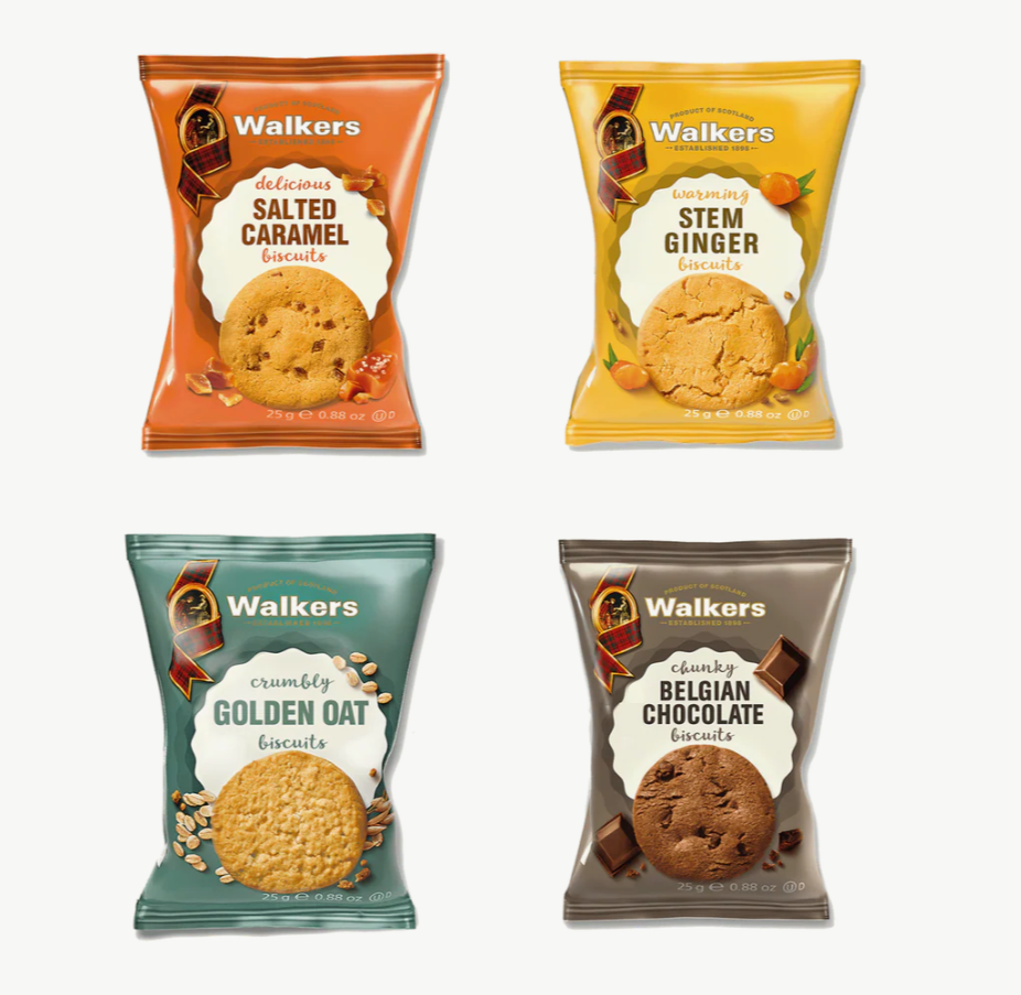 Belgian Chocolate Walkers biscuits individually wrapped twinpacks